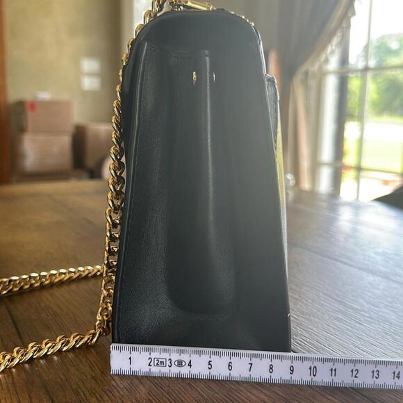 Michael Kors | Whitney Black & Gold Studded Shoulder Bag | NWOT | 0762 - Picture 3 of 9